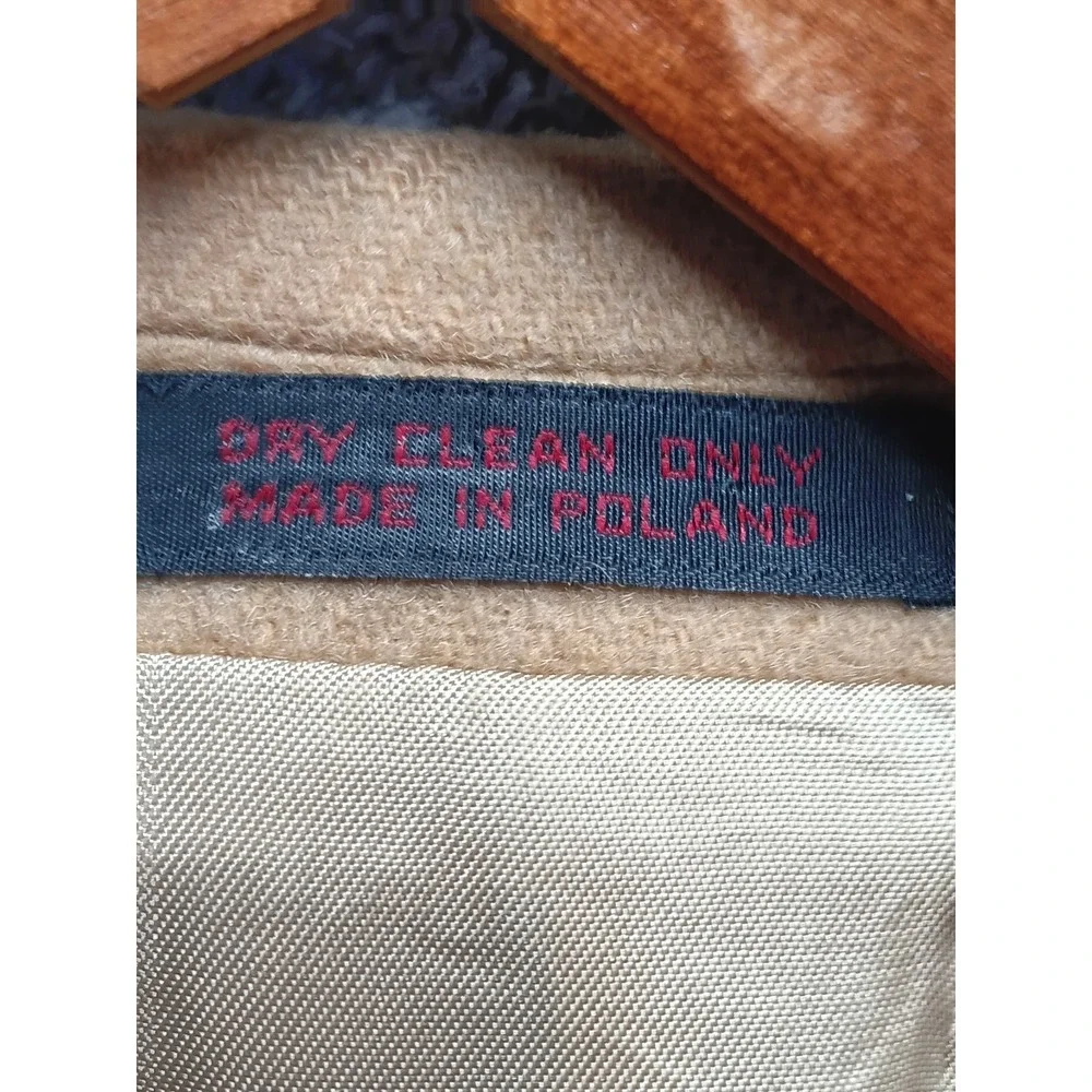 English Manor Men's Wool Blazer Sport Coat Tan Brown 42R Classic Tailored